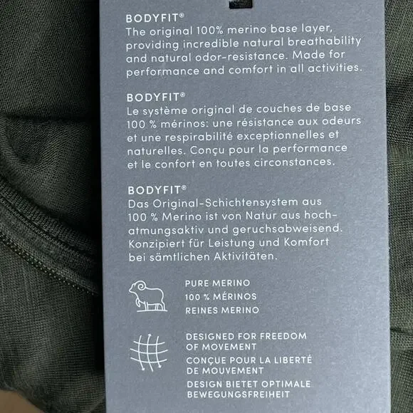 Icebreaker Merino 200 Oasis Long Sleeve Half Zip Base Layer Top size Small New - Picture 10 of 16